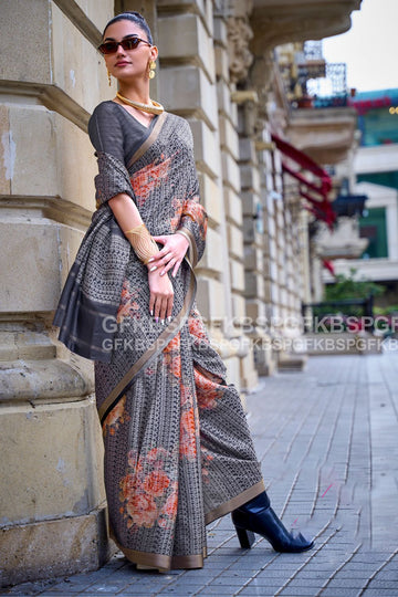 Multicolor Handloom Weaving Viscose Party Wear Saree